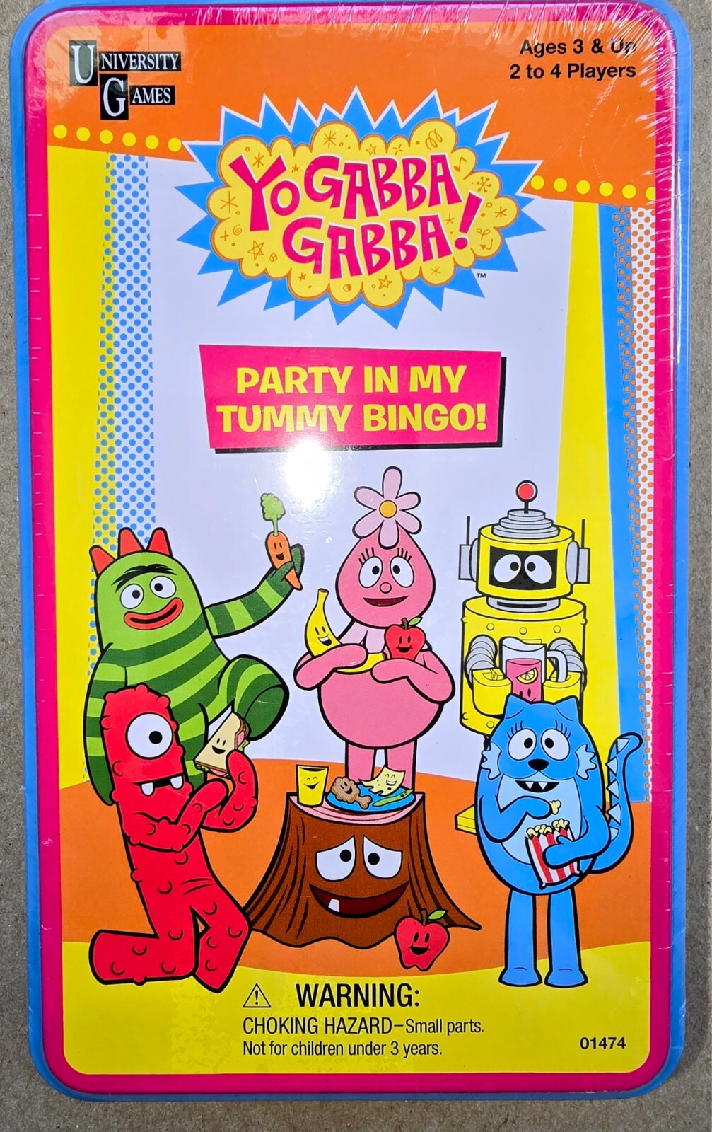 kartoon様 YO GABBA GABBA Party in My Tummy Bingo kids Nickelodeon game