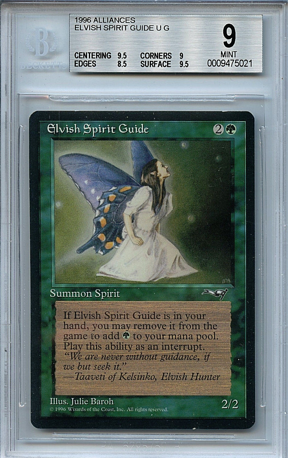 マジック：ザ・ギャザリング Elvish Spirit Guide BGS9.5 マジック：ザ・ギャザリング Elvish Spirit Guide BGS9.5 エルフ