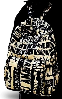Graffiti Backpack Full Size Fashion Lightweight Girl Boy School Travel Bag
