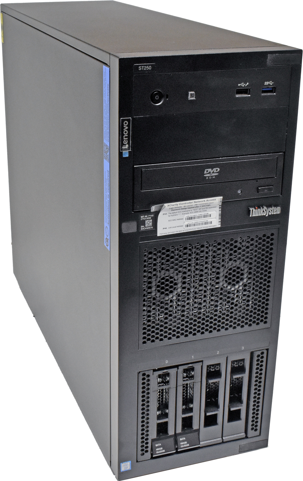 Lenovo ThinkSystem ST250 Server E-2278G CPU 32GB DDR4 RAM