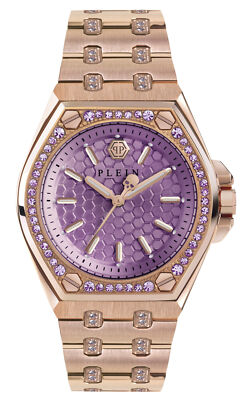 Pre-owned Philipp Plein Womens Wristwatch  Extreme Lady Pwjaa0922 Stainless Steel Gold Rose