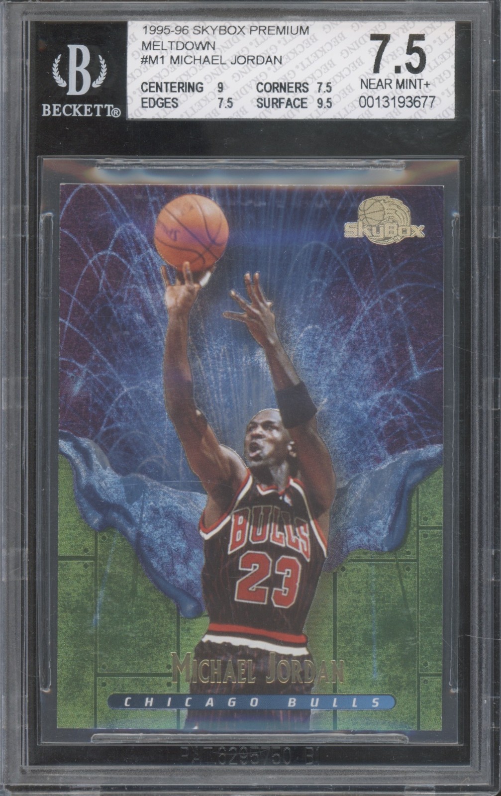 1995 Skybox Premium Meltdown #M1 Michael Jordan NM+ BGS 7.5
