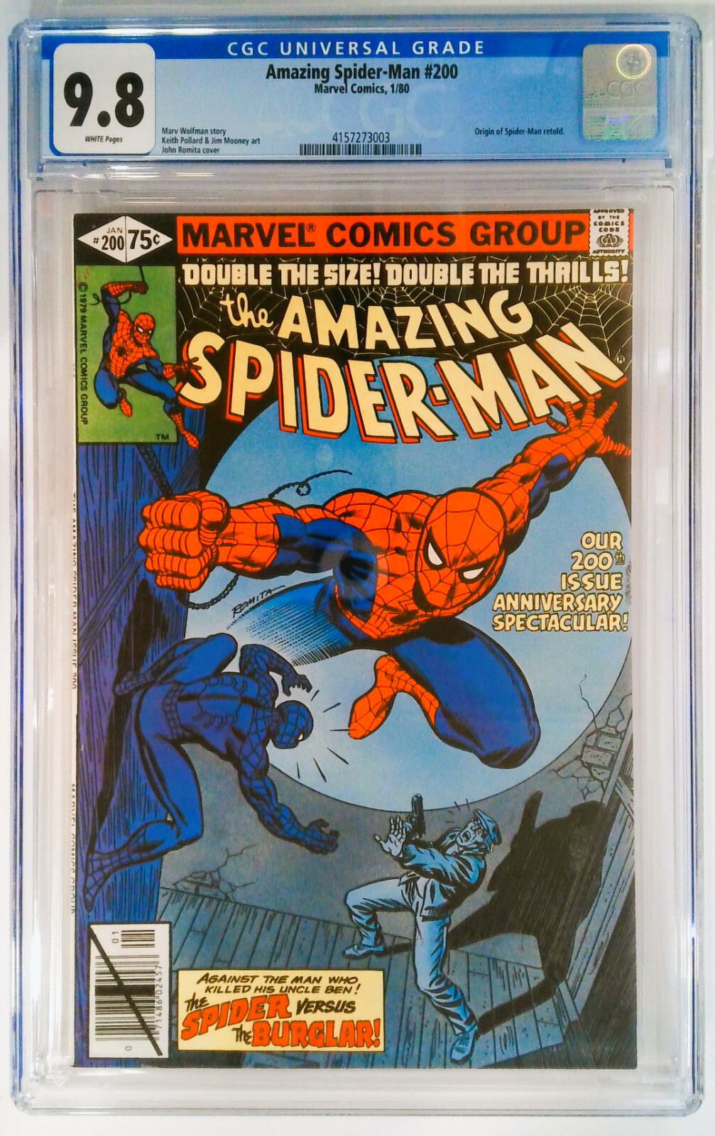 THE AMAZING SPIDER-MAN #200 CGC Graded ( 9.8 ) Marvel Comics Group