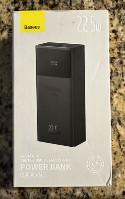 Baseus 30000mAh Portable Charger, 22.5W Power Bank Fast Charging Battery Pack