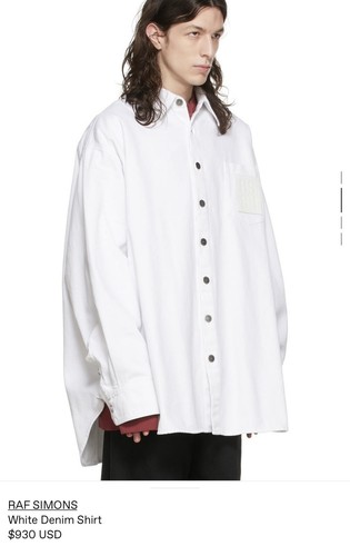 Raf Simons Oversize White Denim Shirt | eBay Raf Simons Oversize White Denim Shirt | eBay