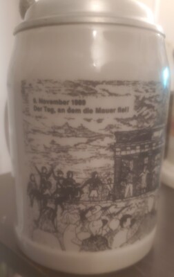 *RARE* Vintage German Nov. 9 1989 ''Der Tag, an dem die mauer fiel!'' Beer stein