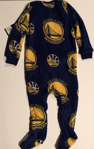 Golden State Warriors Baby Sleeper PJs Pajamas Super Soft 24 Months Blue NEW