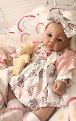 Life Like 18 Inch Reborn Baby Doll Full Body Silicone Newborn Girl 5 lbs Infant