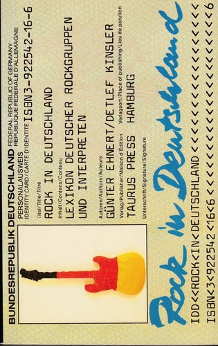 Rock in Deutschland - Lexikon dt. Rockgruppen & Interpreten -Ehnert/Kinsler