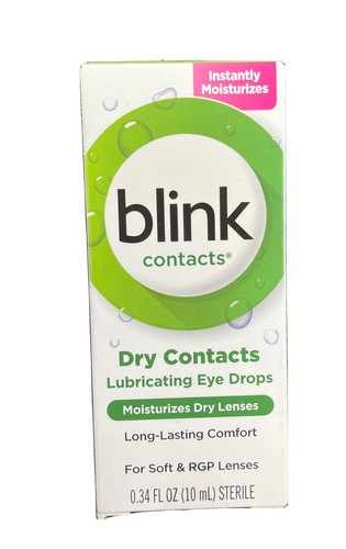 Blink Lubricating Eye Drops for Contact Lenses - 0.34 fl oz (FREE SHIPPING)