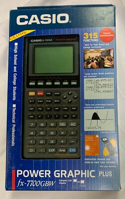 Casio FX-7700GBW PLUS Power Graphing Graphic Calculator BRAND NEW