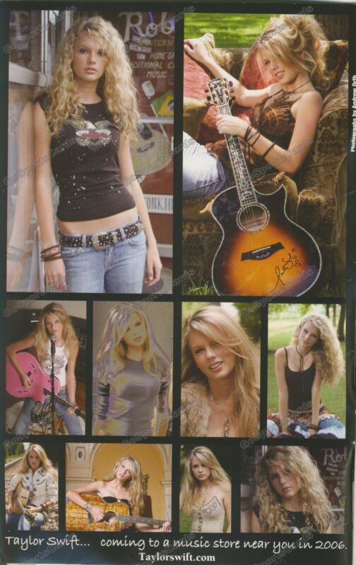 x2 2006 Taylor Swift Early AD Promo Photo Print 1st Album Tim McGraw Country