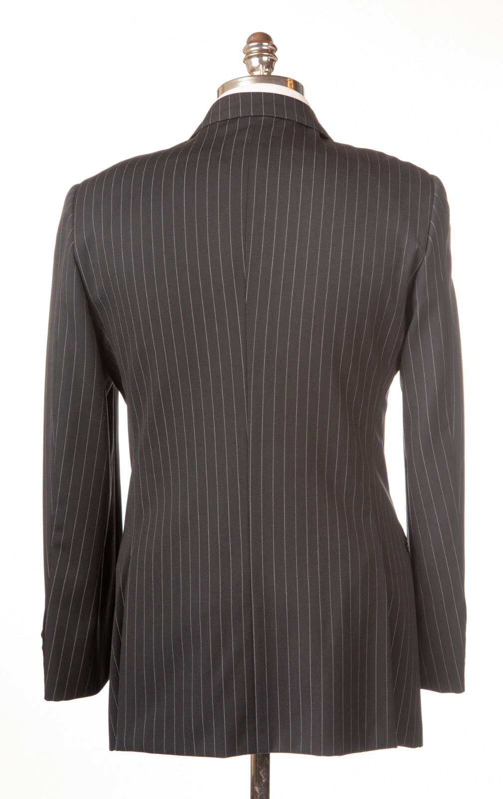 ARMANI COLLEZIONI Gray Pinstripe Suit Wool 3 Button Regular
