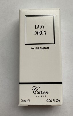 Caron Lady Caron 0.06 oz 2 ml Eau De Parfum Spray Mini Travel Boxed Sample Vial