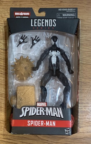 Marvel Legends Black Suit Spiderman 6” Figure Sandman BAF Marvel Legends Black Suit Spiderman 6” Figure Sandman BAF