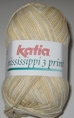 LOT of 10 KATIA MISSISSIPPI 3 PRINT fingering weight knitting yarn Multi #3208