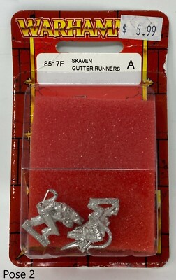 Games Workshop Warhammer Fantasy Blister Skaven NIB OOP (Green & Red)