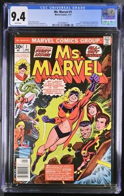 Ms. Marvel 1 - 1977 - 1st App. of Carol Danvers as Ms. Marvel - Graded CGC 9.4