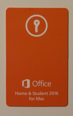 Microsoft Office HomeampStudent 2016 Product Key card Full Retail version  1 Mac