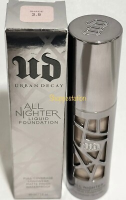 Urban Decay All Nighter Liquid Foundation Full Coverage Waterproof CHOOSE SHADE