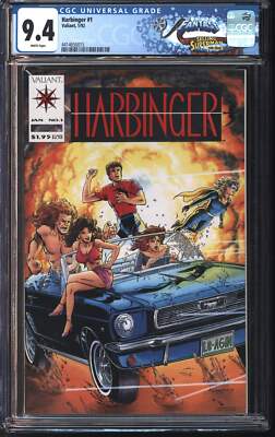 Valiant Harbinger 1 1/92 CGC 9.4 FANTAST White Pages