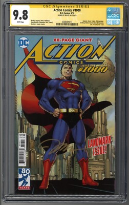 Action Comics #1000 Jim Lee Cover SS CGC 9.8 SIGNED IN GOLD BY JIM LEE!!!