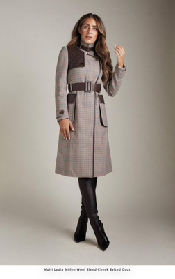 Belted coat hotsell uk