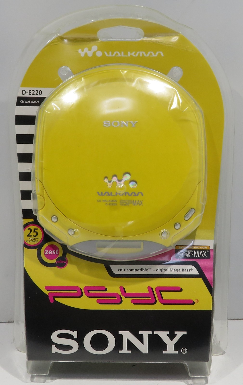 tome classic-pro DCP2000 No.２ Vintage Sony Walkman Portable CD Player D-E220 ZEST YELLOW