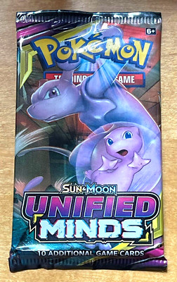 Pokemon SM Unified Mind Mewtwo Mew Pack Rare Out of Print Factory Sealed NEW