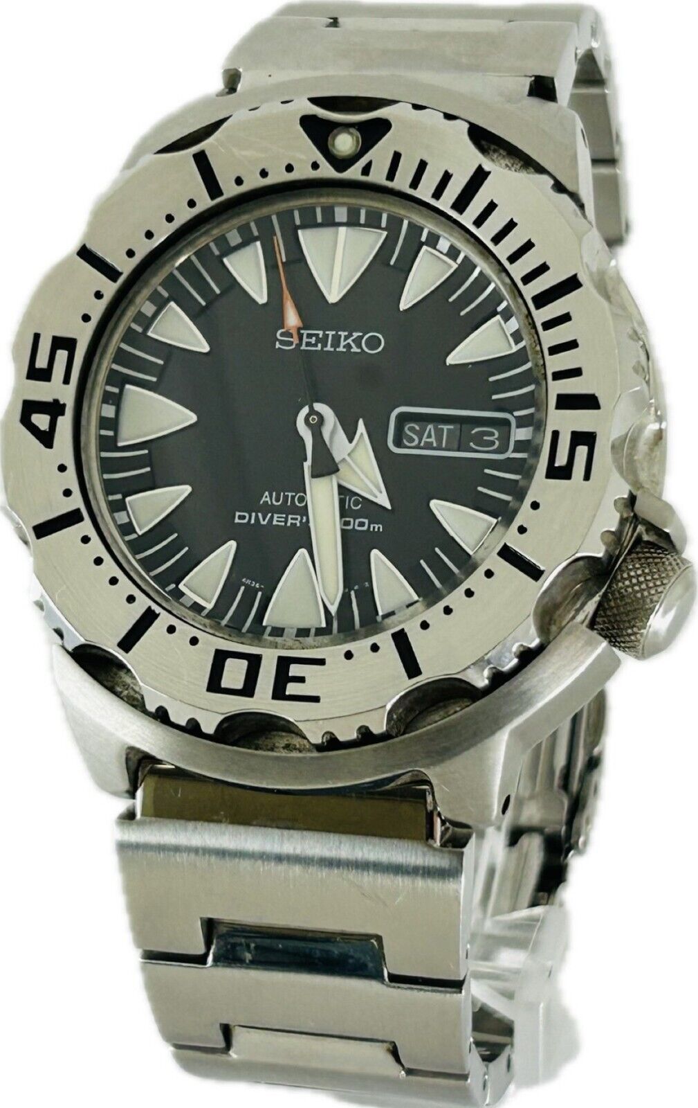 Discount Seiko Black Monster Divers 4R36-01J0 SRP307 Watch Discount Seiko Black Monster Divers 4R36-01J0 SRP307 Watch