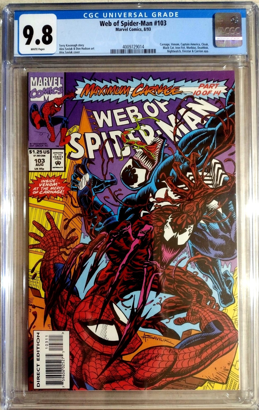 アメコミリーフ Venom War Carnage #1 CGC 9.8 Venom War #1 Value - GoCollect