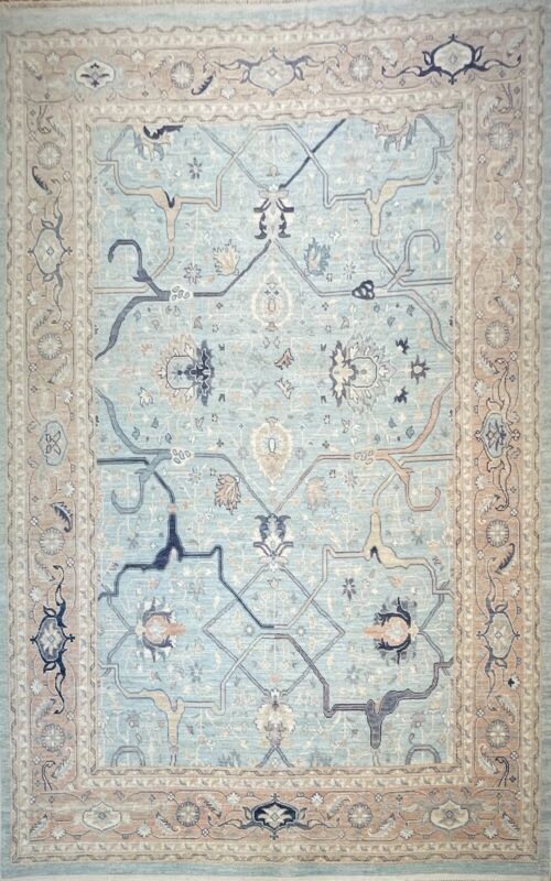 Afg Oushak - Transitional Turkish Rug - Tribal Carpet - 10.4 X 14.4 Ft.