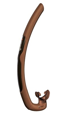 Mares Dual Scuba Diving Snorkel Ideal for Free Diving with Easy Breathing Brown
