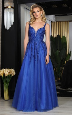 May Queen MQ2051 Prom Embellished A-Line Gown