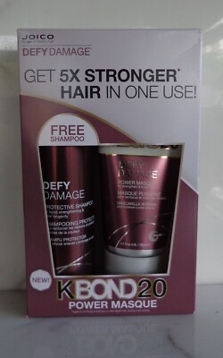 DUO Joico Defy Damage Protective Shampoo 10 OZ & POWER MASQUE 5.1 OZ FOR COLOR