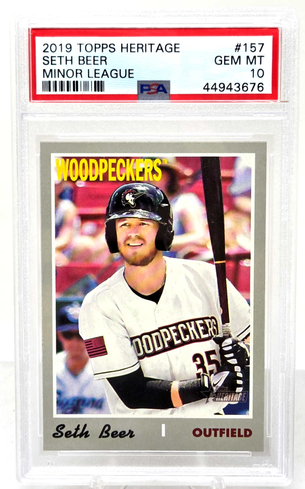 2019 Topps Heritage SETH BEER RC Rookie Baseball Card PSA 10 GEM MINT Pop 12