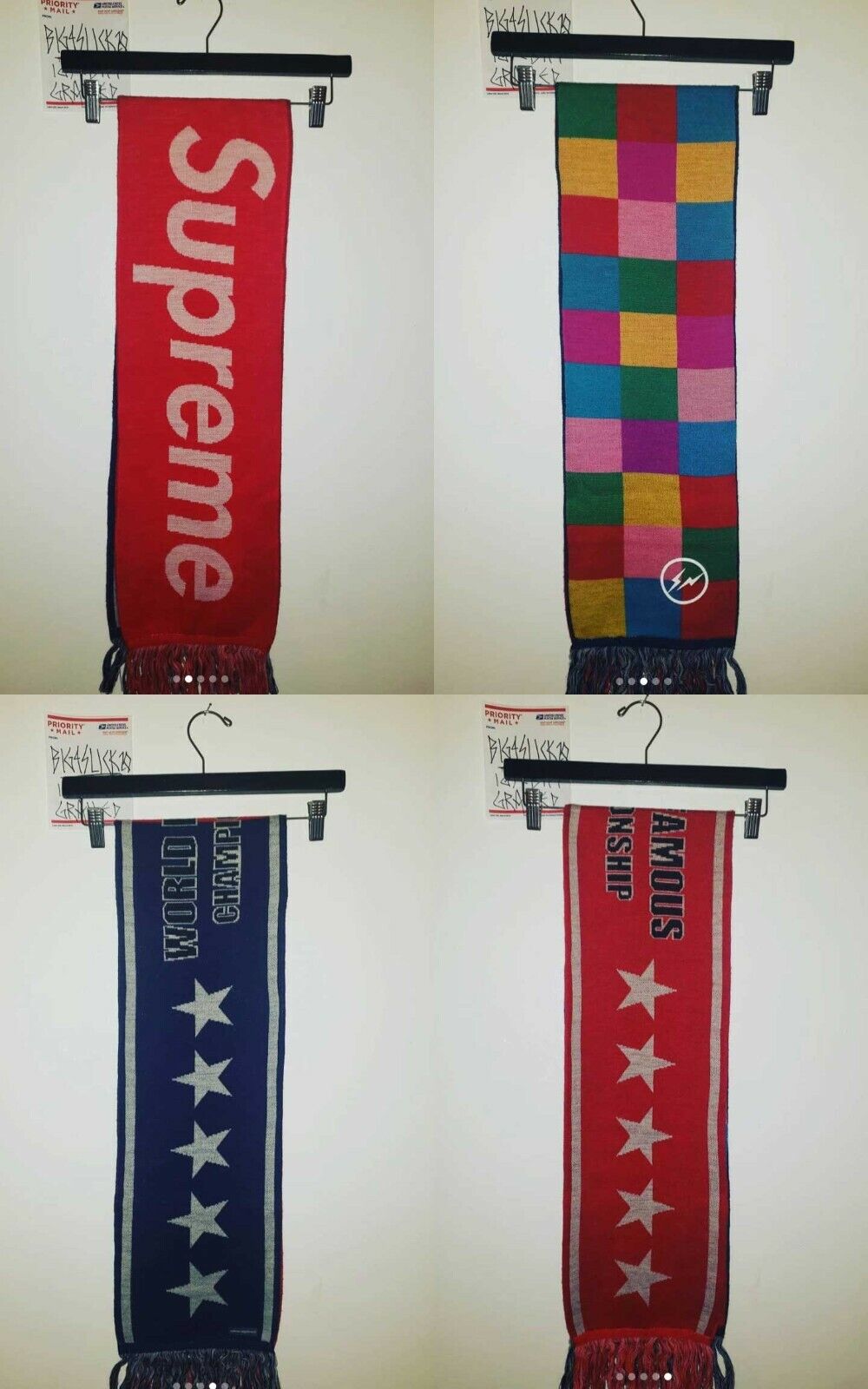 RARE VINTAGE SUPREME FRAGMENT DESIGN SOPH 10th Anniv Scarf RARE VINTAGE SUPREME FRAGMENT DESIGN SOPH 10th Anniv Scarf