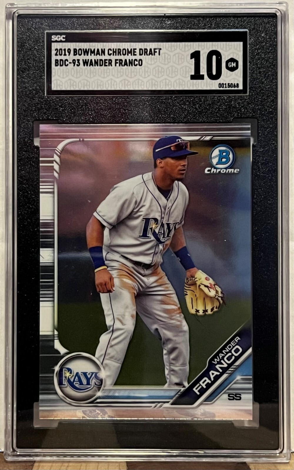 その他 2019 Bowman's Best Atomic Wander Franco 2019 Bowman Chrome Draft BDC-93 Wander Franco RC SGC Gem