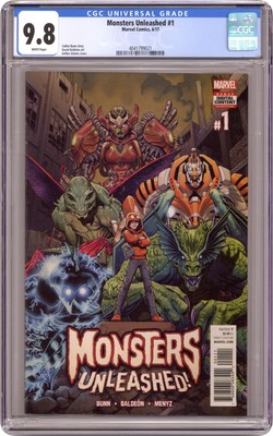 Monsters Unleashed 1A Adams CGC 9.8 2017 Monsters Unleashed 2nd Series 