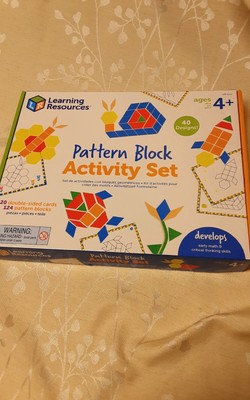 Learning Resources Pattern Block Activity Set Preschool