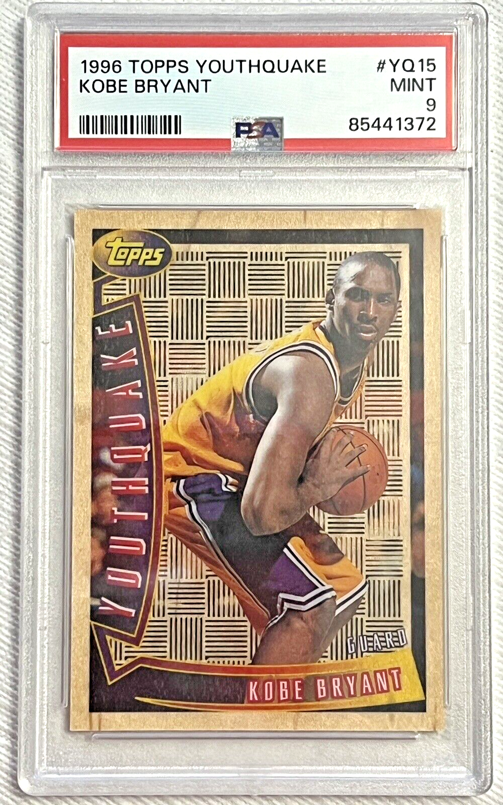 1996-97 Topps Youthquake Kobe Bryant #YQ15 PSA 9 MINT Rookie 1996-97 Topps Youthquake Kobe Bryant #YQ15 PSA 9 MINT Rookie