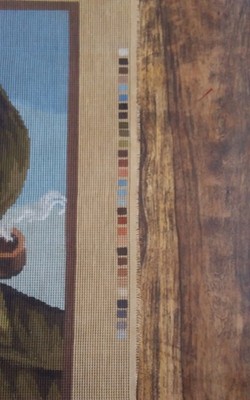 Jean McIntosh Old Salt Sailor with pipe m-197 needlepoint canvas only 13x16.5