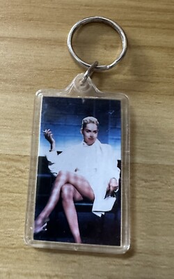Vintage Basic Instinct Sharon Stone What are you going to do arrest me? Keychain