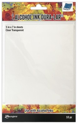 Tim Holtz Alcohol Ink Dura-Lar 5''X7'' 10/Pkg-Clear Transparent
