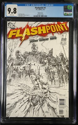 DC FLASHPOINT #1 (CGC 9.8) DC Comics (2011) - Rare Variant Sketch Cover 1:25