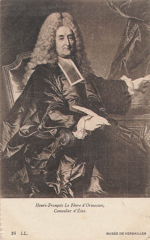 Cp Portrait Le Fevre D'Ormesson Conseiller D'Etat - Pub Horsine - 25481