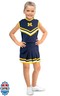 Little King NCAA Toddler/Youth Girls Team 2 Piece Cheer Dress-Michigan Wolverines-2T