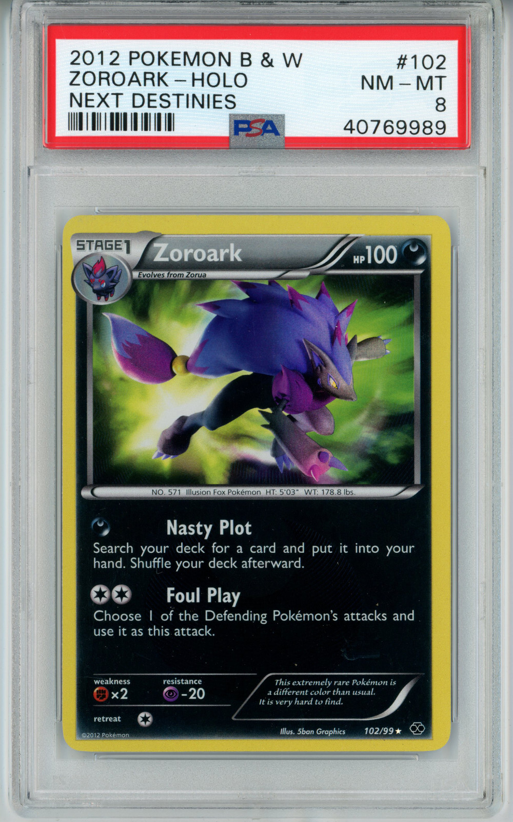 EX HOLO Houndstone EX 102/197 NM Obsidian Flames Scarlet