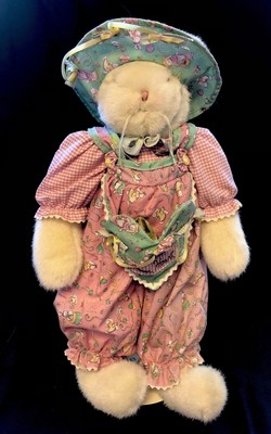 Hallmark Bunnies By The Bay LITTLE BIT Dear Heart Bunny Rabbit Plush w/STAND