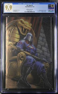 💎G.I. Joe #1 Tyler Kirkham Virgin Foil Exclusive CGC 9.9